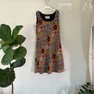 Jessica Howard Black Sleeveless Scoop Neck Sundress